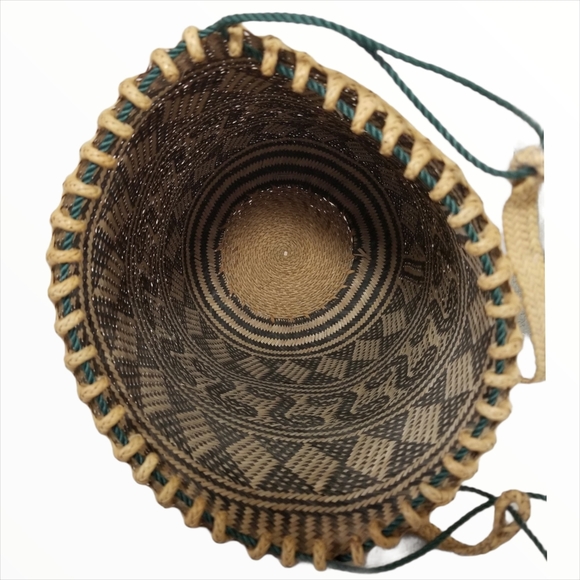 Boho Straw Woven Backpack Wicker Bag Bali - Picture 6 of 7